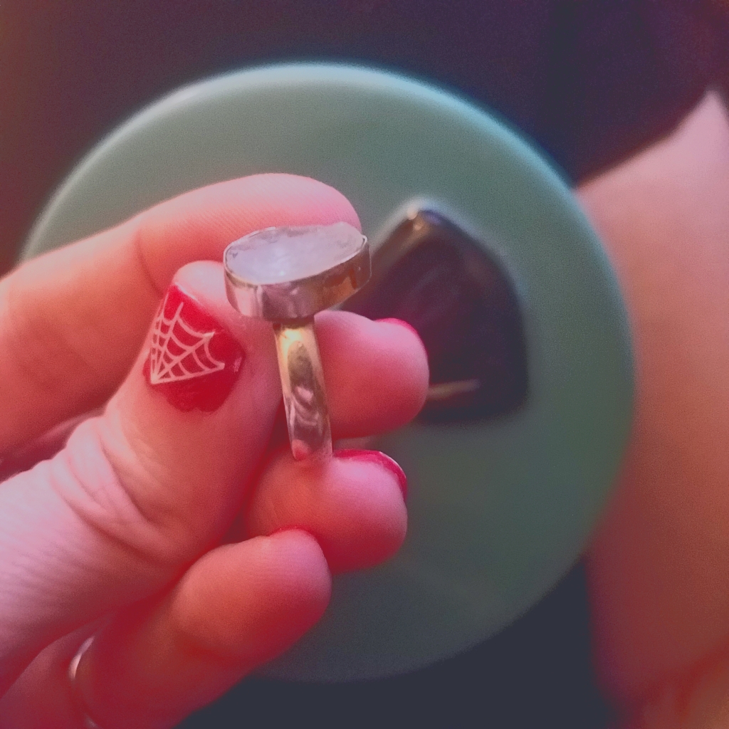 Solid Sterling Calcite Ring. 6